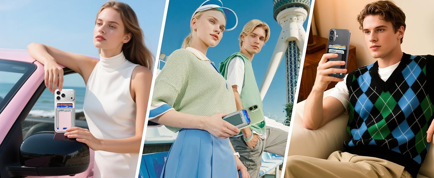People carrying ExtreLife magnetic wallets out and about